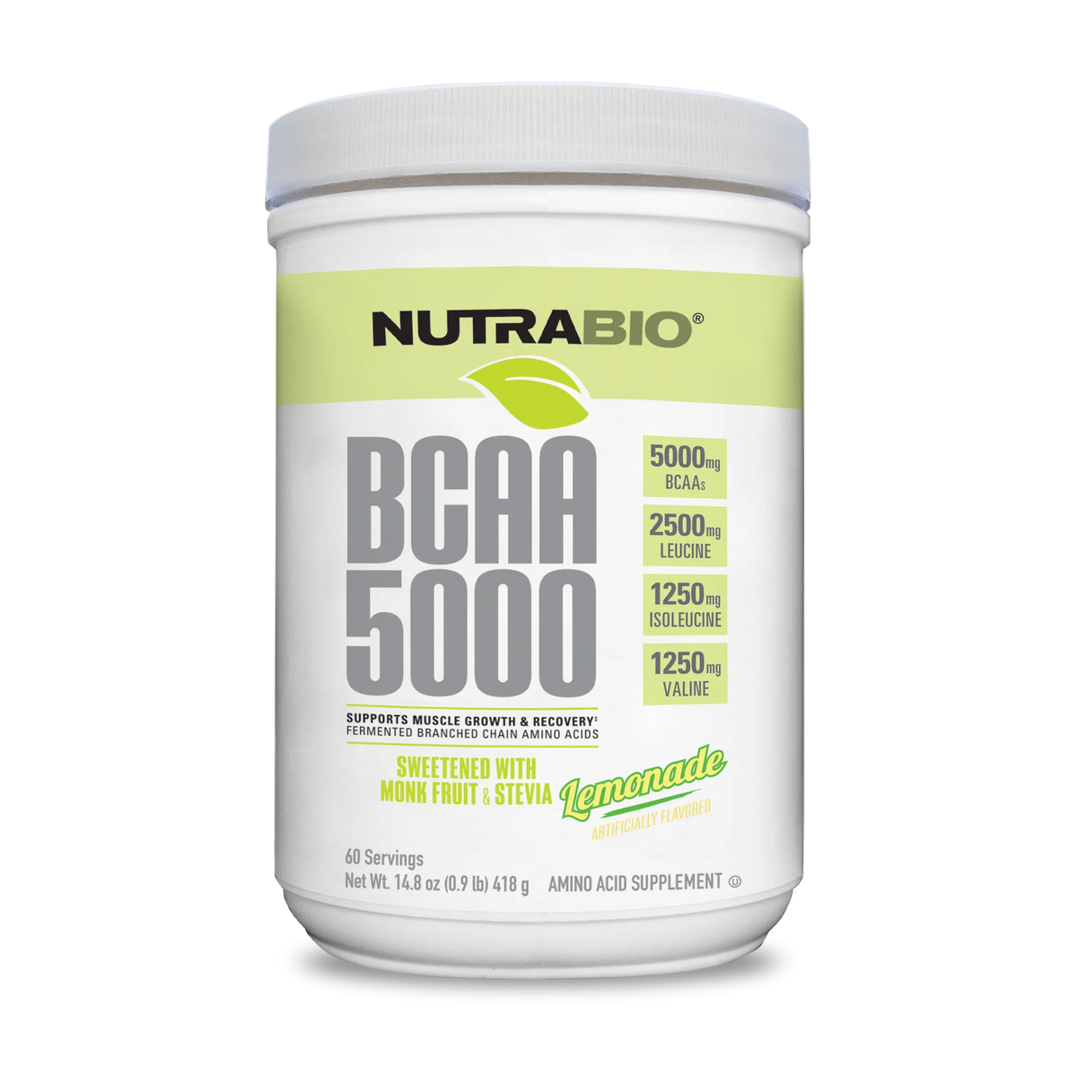 Nutrabio BCAA Naturally Sweetened Powder